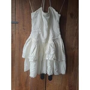 Urban Outfitters Kimchi Blue Desi Guaze Mini Dress NWT  Size M Off White